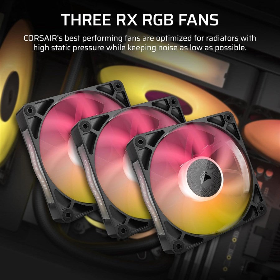 Corsair iCUE LINK TITAN 360 RX RGB AIO Liquid CPU Cooler, Black, CW-9061018-WW - PakByte  