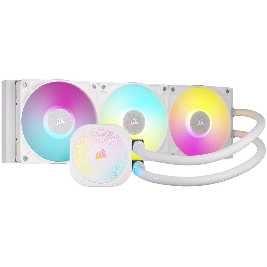 Corsair iCUE LINK TITAN 360 RX RGB AIO Liquid CPU Cooler, White, CW-9061021-WW
