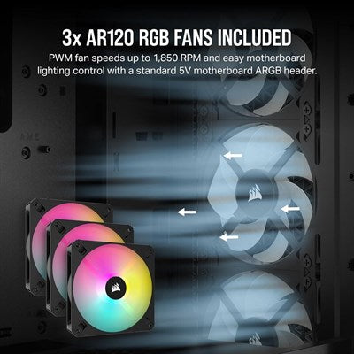 Corsair 3000D RGB AIRFLOW Mid-Tower PC Case - Black - PakByte Computers 