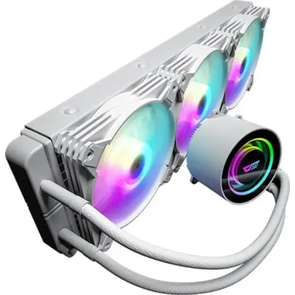 DarkFlash Twister DC240 240mm Liquid CPU Cooler - White - PakByte Computers 