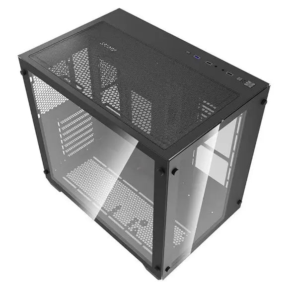 Darkflash Aigo C285 Tempered Glass ATX Gaming Casing - Black - PakByte Computers 