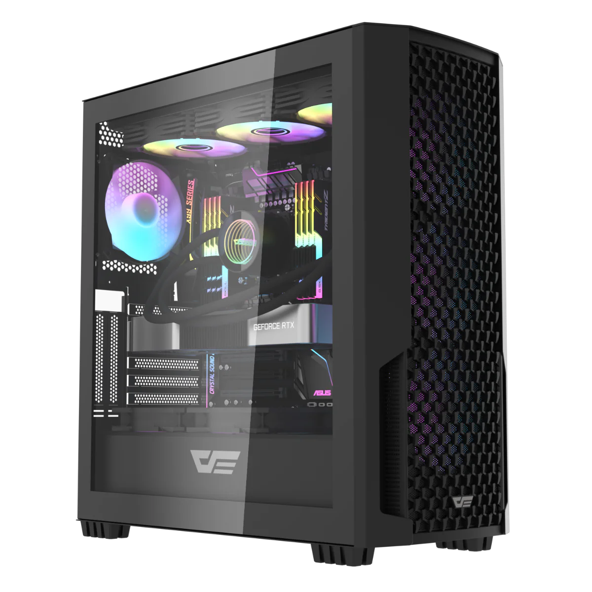 Darkflash DF2100 Mesh Gaming Case - Black