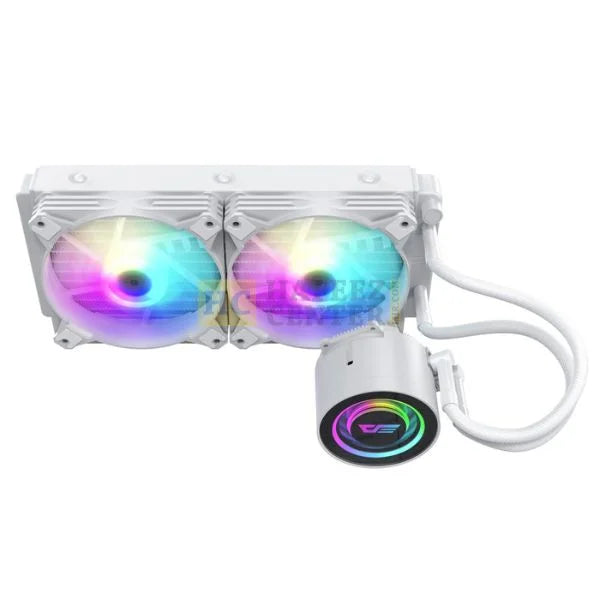 Darkflash DX240 WHITE 240MM Liquid Cooler RGB White - PakByte  