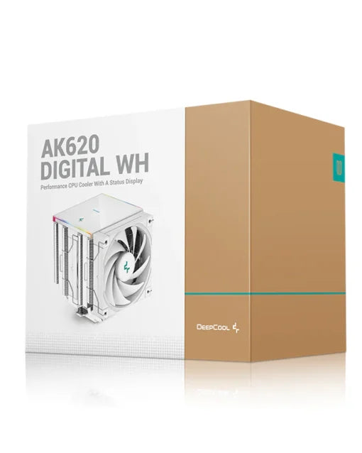 DeepCool AK620 Digital ARGB Performance CPU Air Cooler - White