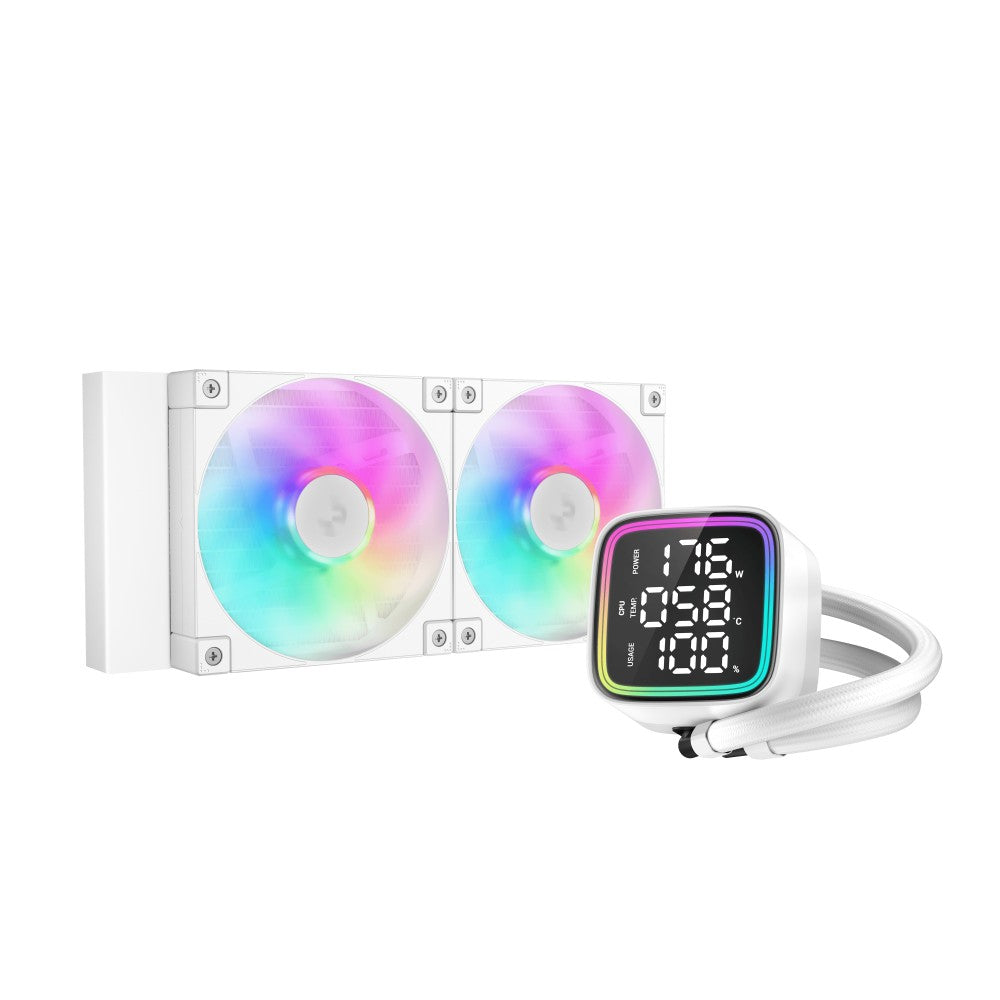 DeepCool LD240 WH ARGB AIO 240mm Liquid CPU Cooler - White