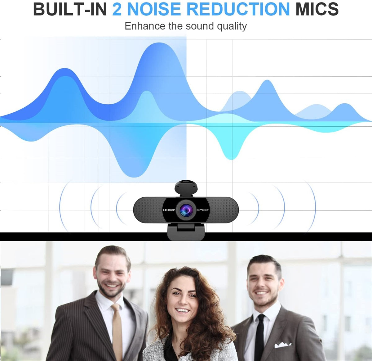 EMEET C960 1080P Webcam with Microphone Web Camera - PakByte Computers  