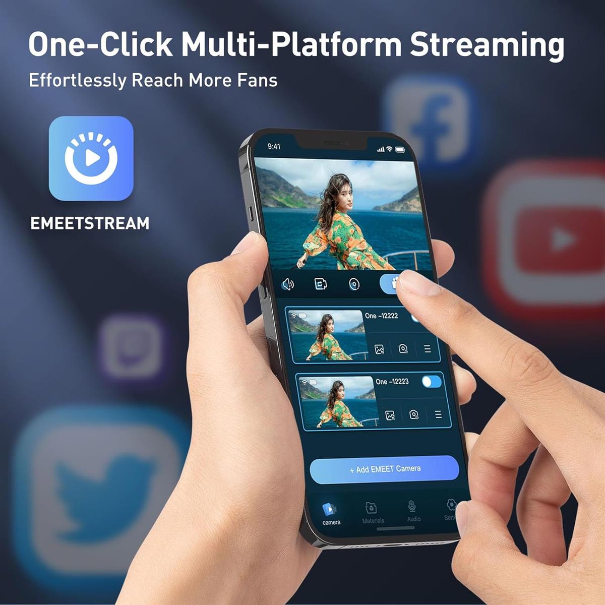 EMEET StreamCam One Wireless Streaming Camera - EasySkins, Inc 
