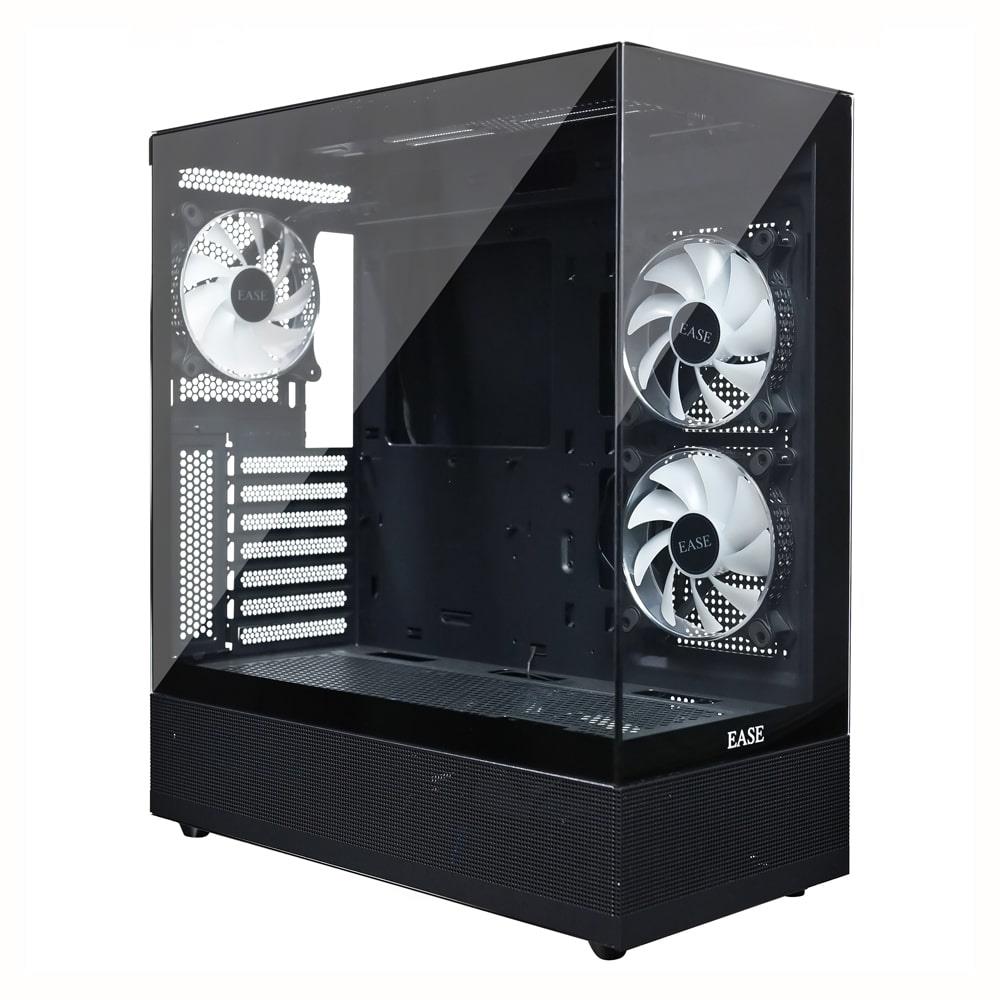 Ease EC123B ARGB Mid-Tower micro ATX Case - Black