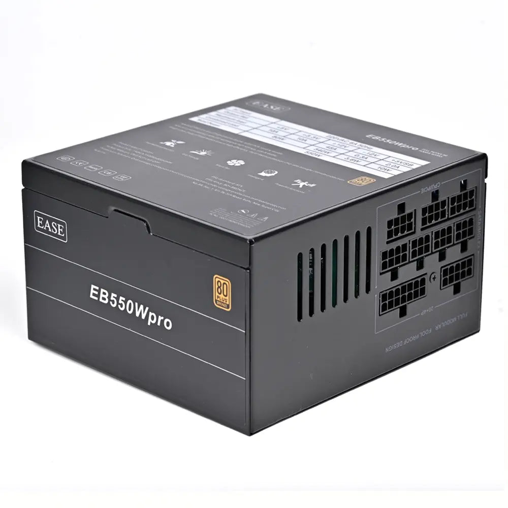 EASE EB550W Pro 80+ Bronze Fully Modular Power Supplies - PakByte Computers 