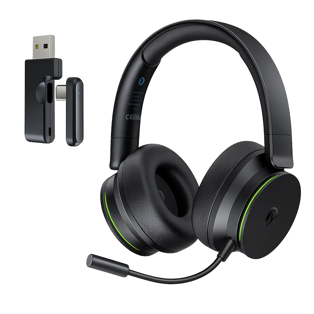 EasySMX E01 Multi-Mode Wireless Tri-Mode Gaming Headset - Black