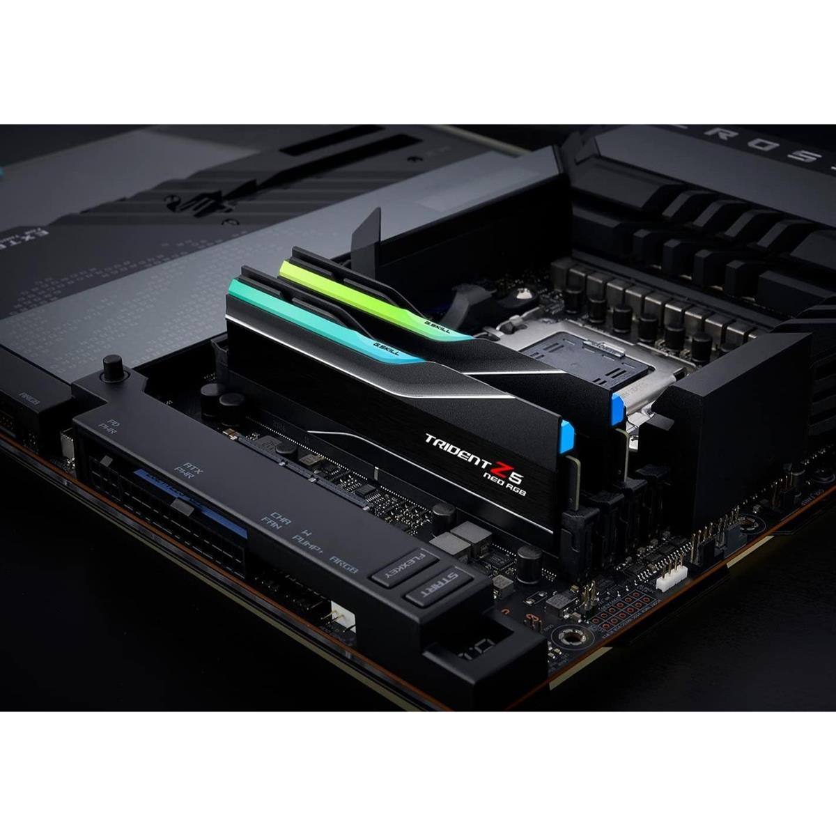 G.Skill Trident Z5 Neo RGB 64GB (2x32GB) 6000MHz C30 30-40-40-96 DDR5 DRAM AMD EXPO Desktop Memory - Matte Black - PakByte Computers  