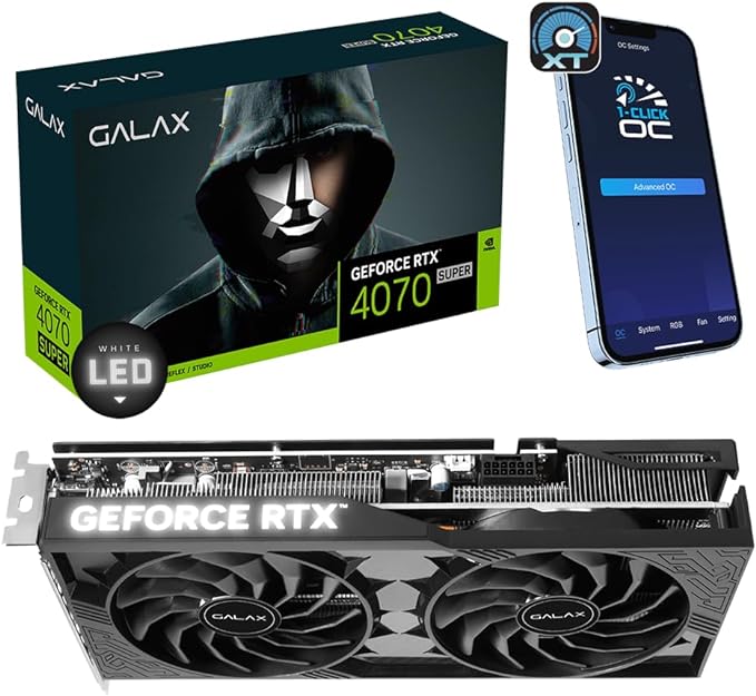 GALAX GeForce RTX™ 4070 Super 1-Click OC 2X Gaming Graphics Card