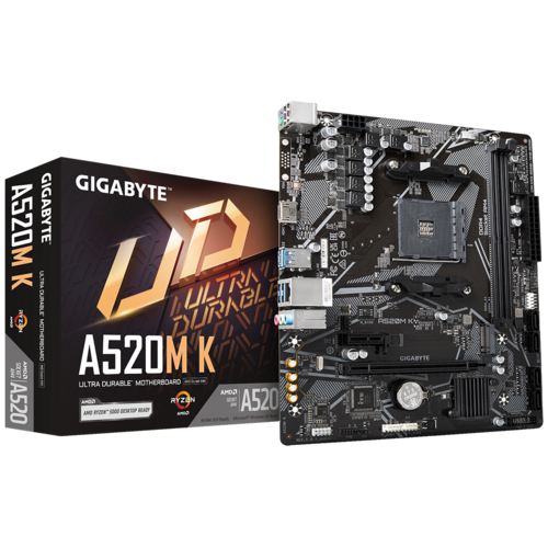 Gigabyte A520M K DDR4 AMD AM4 MicroATX Motherboard
