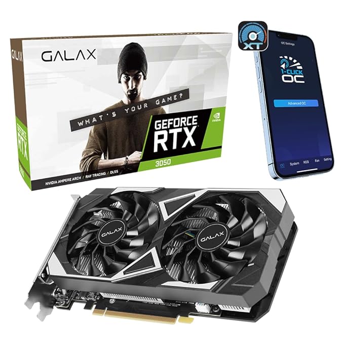 Galax GeForce RTX 3050 6GB GDDR6 Graphics Card
