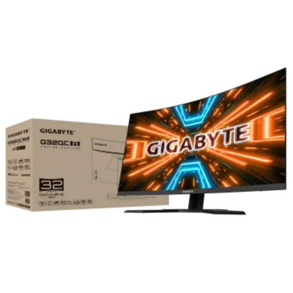 GigaByte 32 inch 165Hz 1440P Curved Gaming Monitor - G32QC-EK - PakByte Computers 
