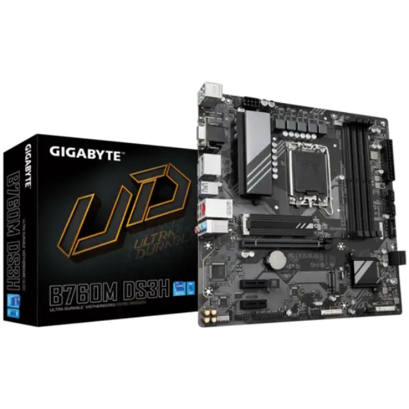 Gigabyte B760M DS3H DDR5 Intel 12/13th Gen microATX Motherboard