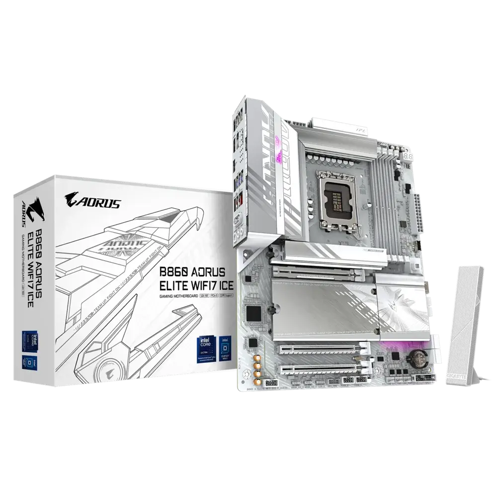 GIGABYTE MB INTEL B860 AORUS ELITE WIFI7 ICE DDR5 Motherboard