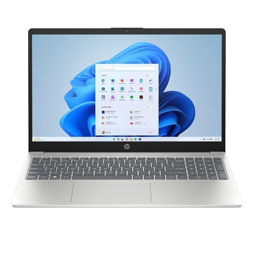 HP 15-FD0361TU Laptop 13th Gen Core i5-1334U, 8GB DDR4, 512GB SSD, Intel Iris Xe Graphics, 15.6″ FHD, Windows 11 Home, Natural Silver - PakByte Computers  