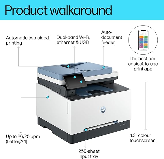HP Color LaserJet Pro MFP 3303sdw - Print, Copy, Scan  Wireless Two-sided Printer - PakByte Computers  