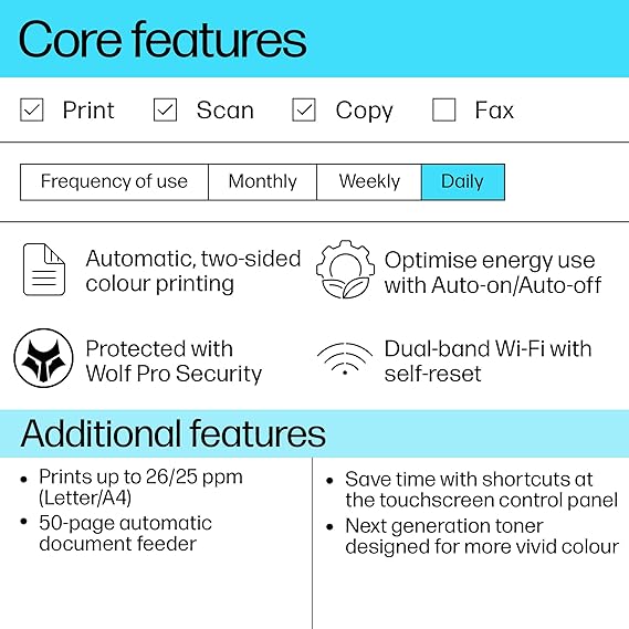 HP Color LaserJet Pro MFP 3303sdw - Print, Copy, Scan  Wireless Two-sided Printer - PakByte Computers  