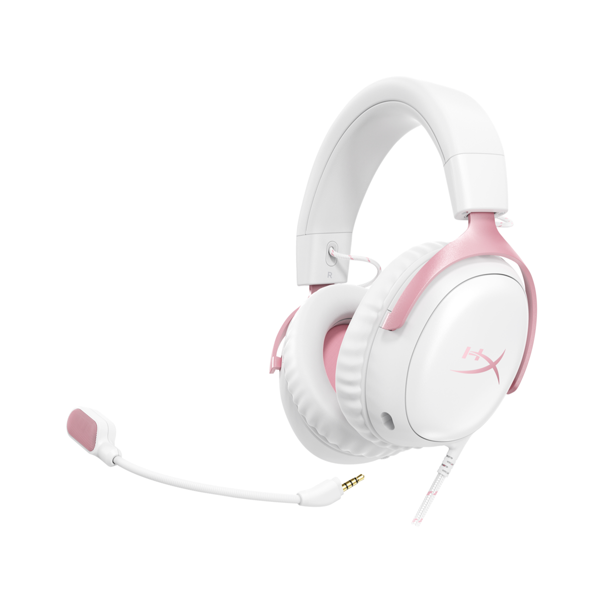 HyperX Cloud 3 Wired Gaming Headset – White/Pink - PakByte Computers  