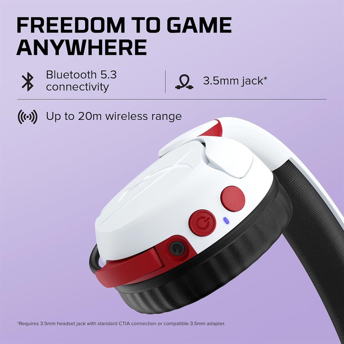 HyperX Cloud Mini Wireless Gaming Headset - White - PakByte Computers  
