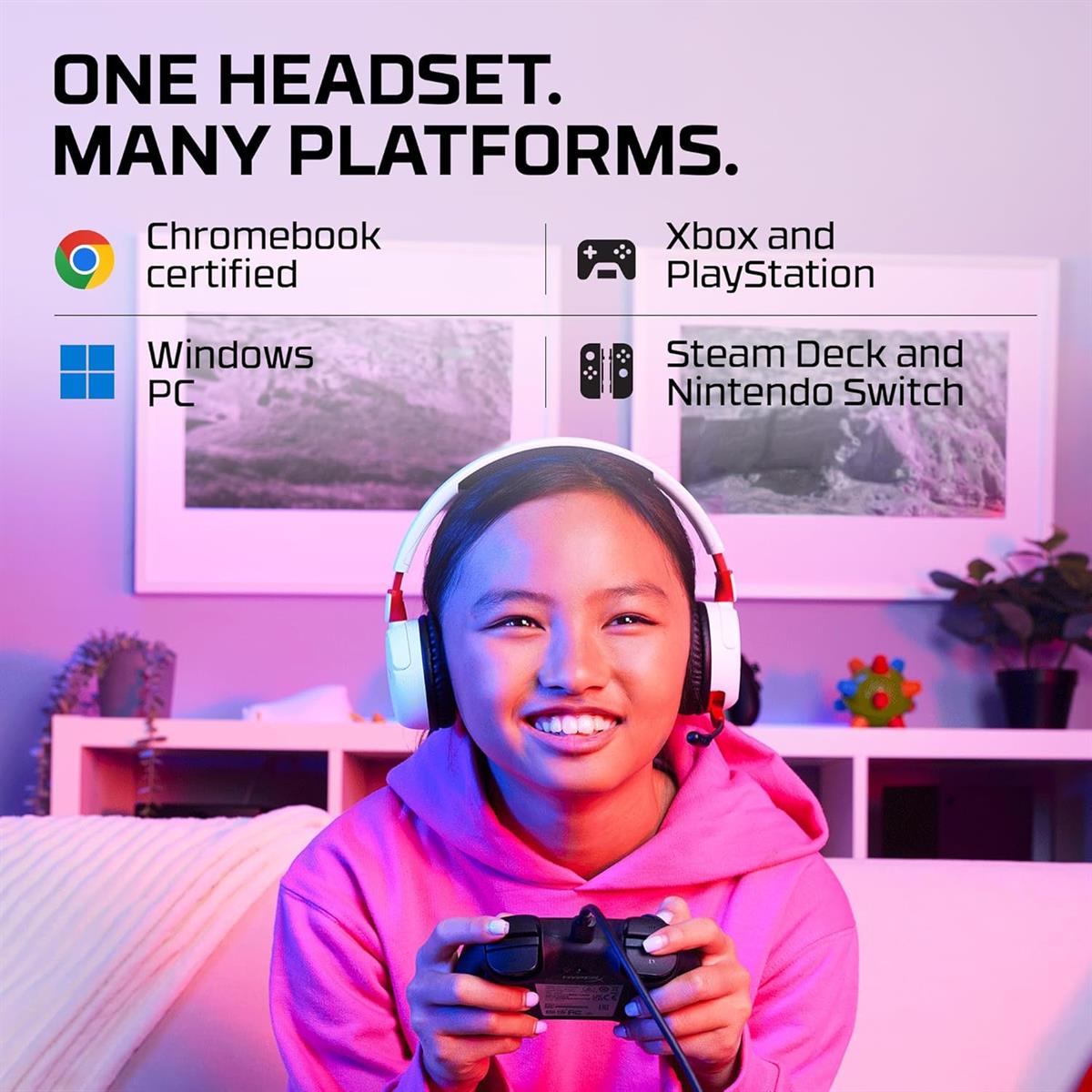 HyperX Cloud Mini Wireless Gaming Headset - White - PakByte Computers  