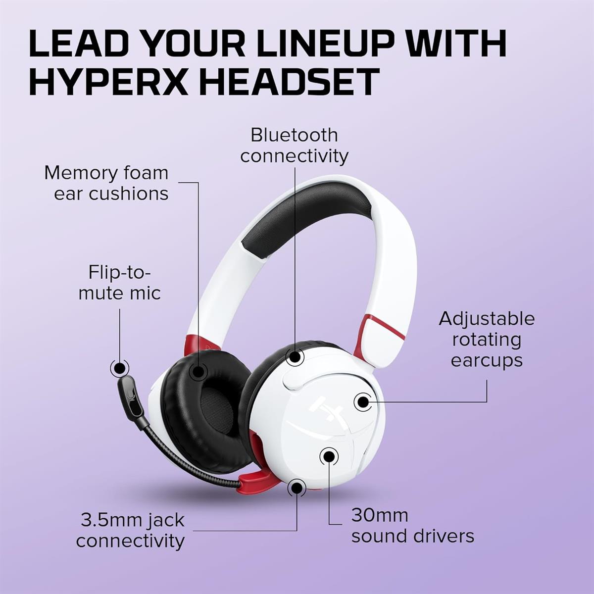 HyperX Cloud Mini Wireless Gaming Headset - White - PakByte Computers  
