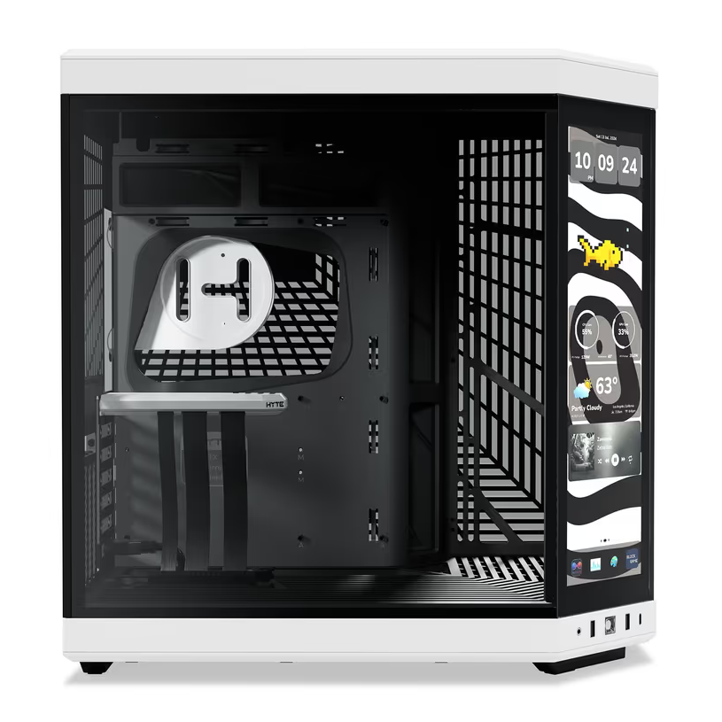 Hyte Y70 Touch Infinite Modern Aesthetic Mid-Tower ATX Gaming Case with LCD Screen - Panda - PakByte  