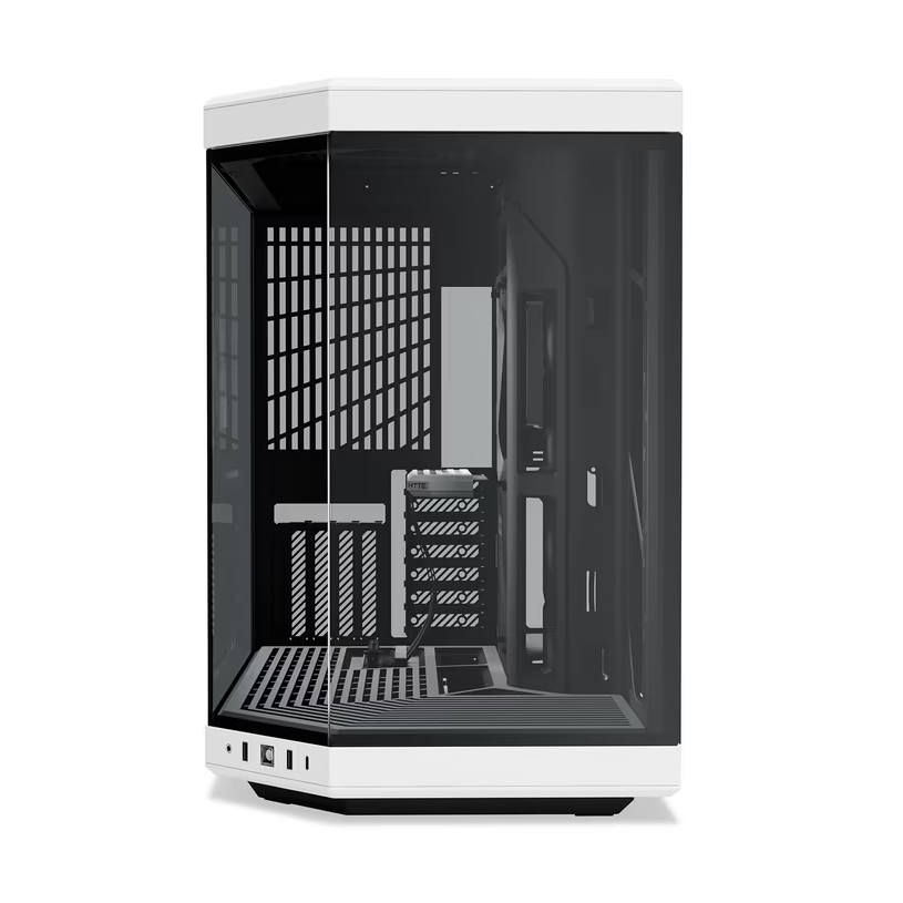 Hyte Y70 Upgraded Modern Aesthetic Dual Chamber Panoramic Tempered Glass Mid-Tower ATX Computer Gaming Case with PCIE 4.0 Riser Cable Included - Panda - PakByte  
