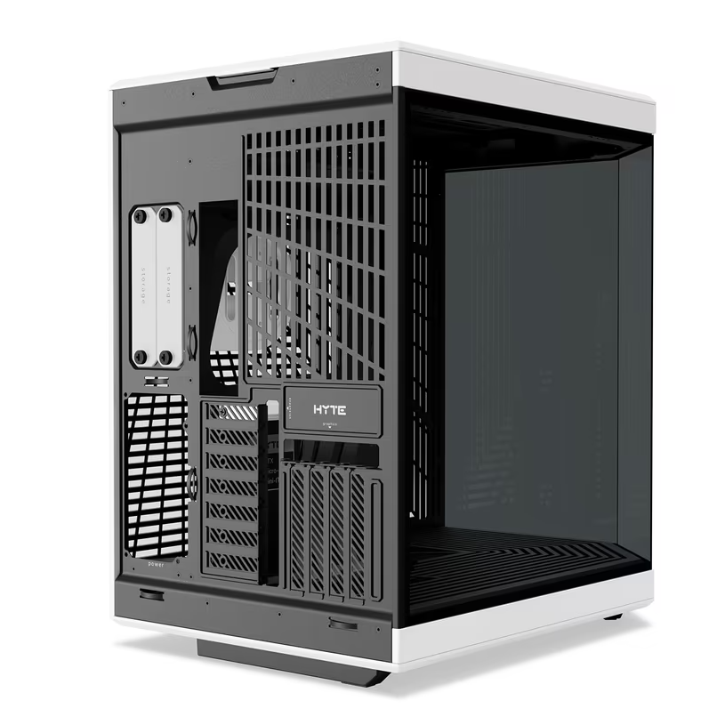 Hyte Y70 Upgraded Modern Aesthetic Dual Chamber Panoramic Tempered Glass Mid-Tower ATX Computer Gaming Case with PCIE 4.0 Riser Cable Included - Panda - PakByte  
