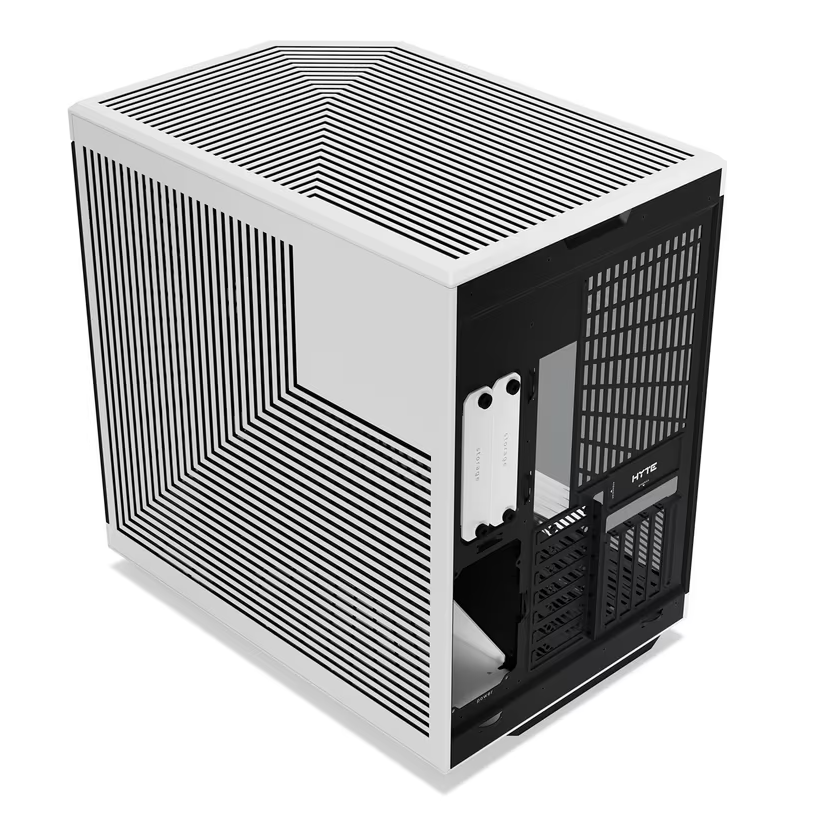 Hyte Y70 Upgraded Modern Aesthetic Dual Chamber Panoramic Tempered Glass Mid-Tower ATX Computer Gaming Case with PCIE 4.0 Riser Cable Included - Panda - PakByte  