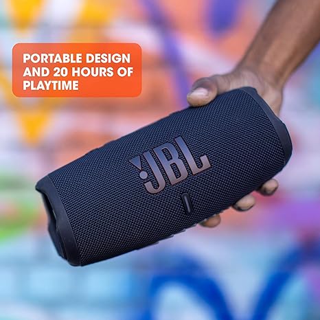 JBL CHARGE 5 - Portable Waterproof Bluetooth Speaker - Grey - PakByte Computers  