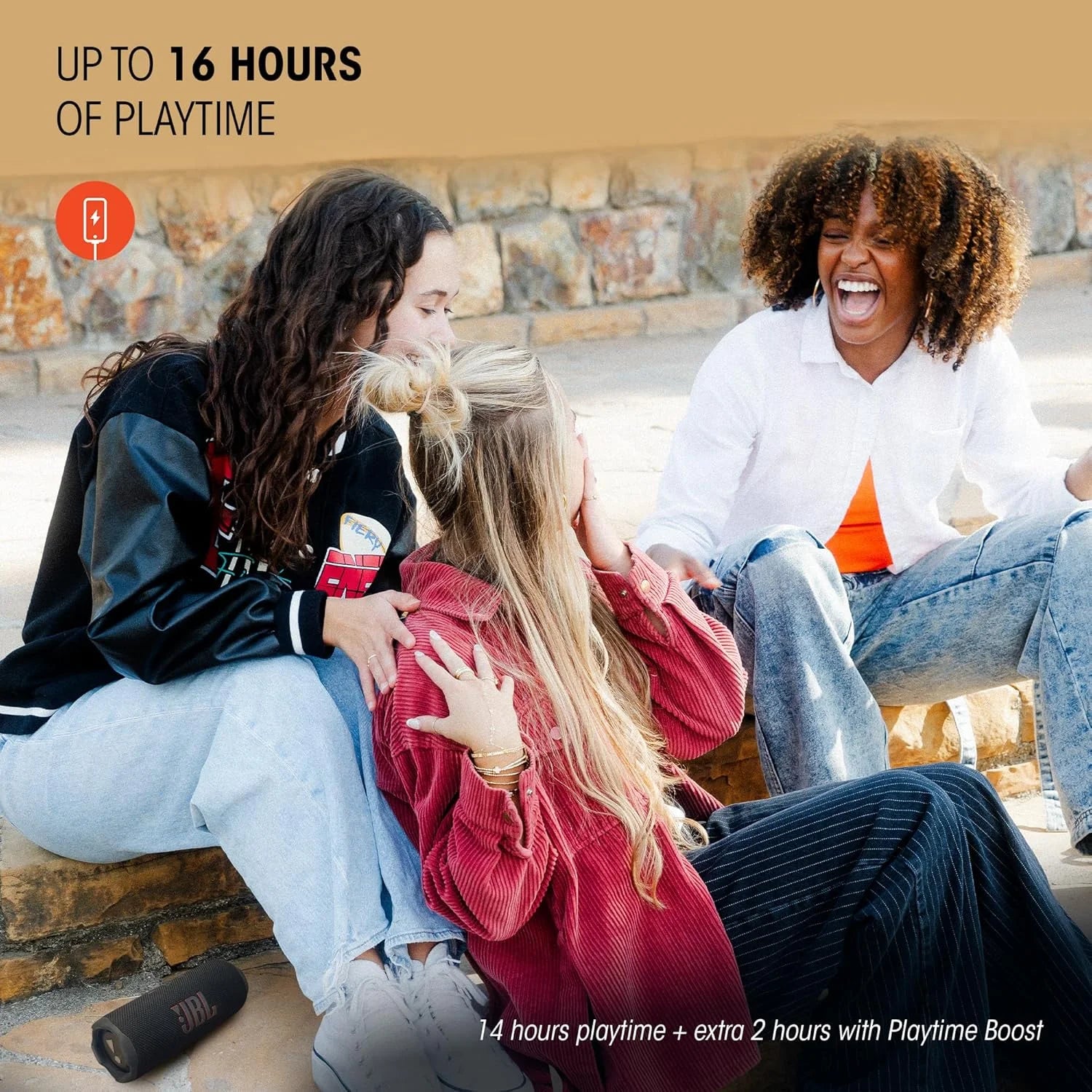 JBL FLIP 7 Portable Waterproof Speaker – Sand