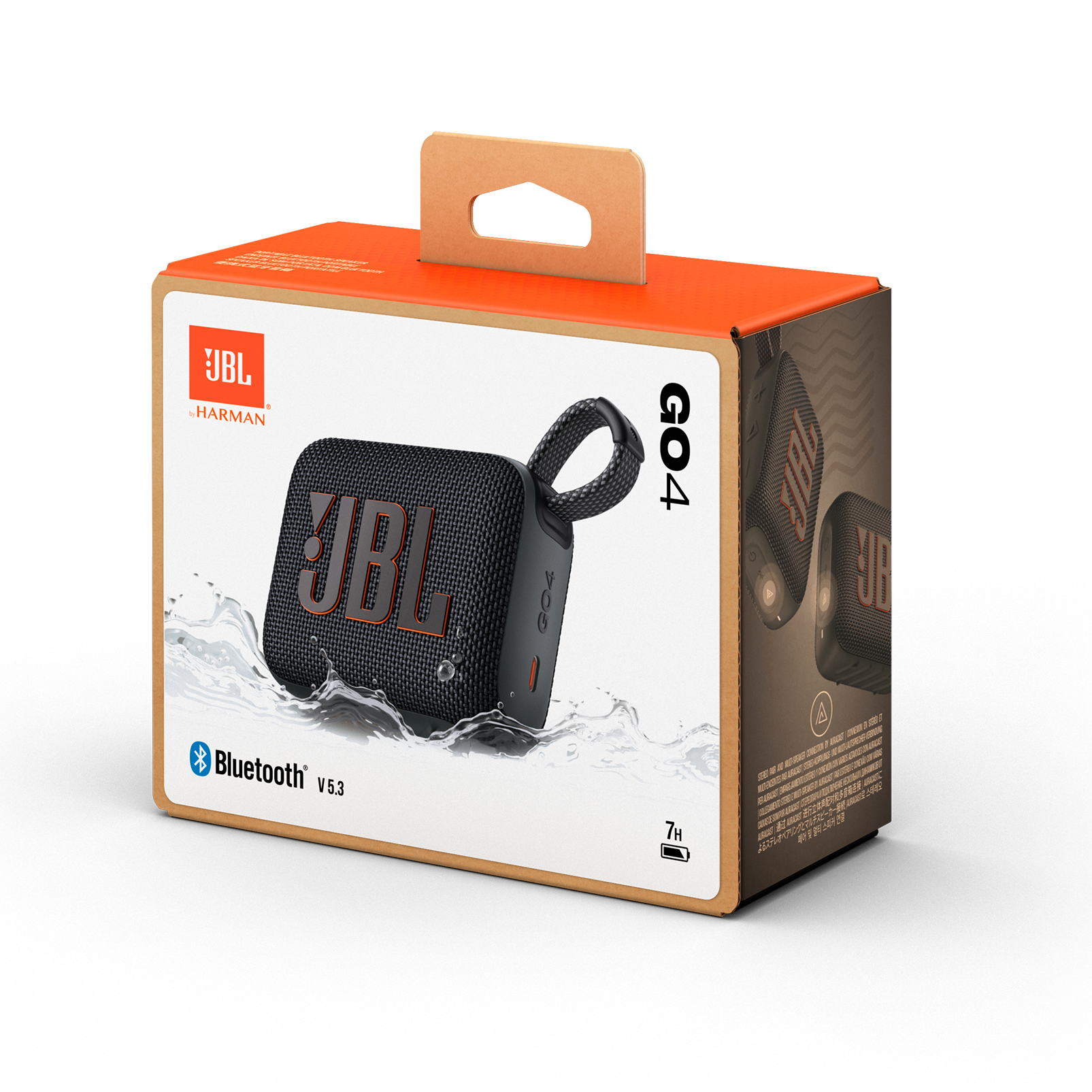 JBL Go 4 Portable Waterproof Speaker - Black