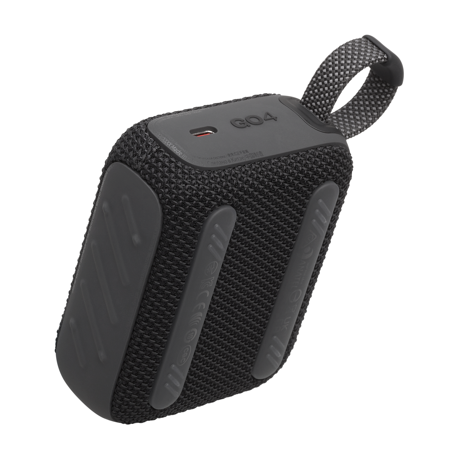 JBL Go 4 Portable Waterproof Speaker - Black