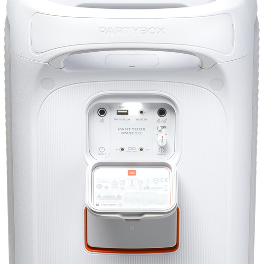 JBL PartyBox Stage 320 Portable Party Speaker - White - PakByte Computers  
