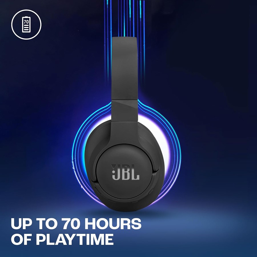 JBL Tune 770NC Wireless Over Ear ANC Headphones - Black - PakByte Computers  