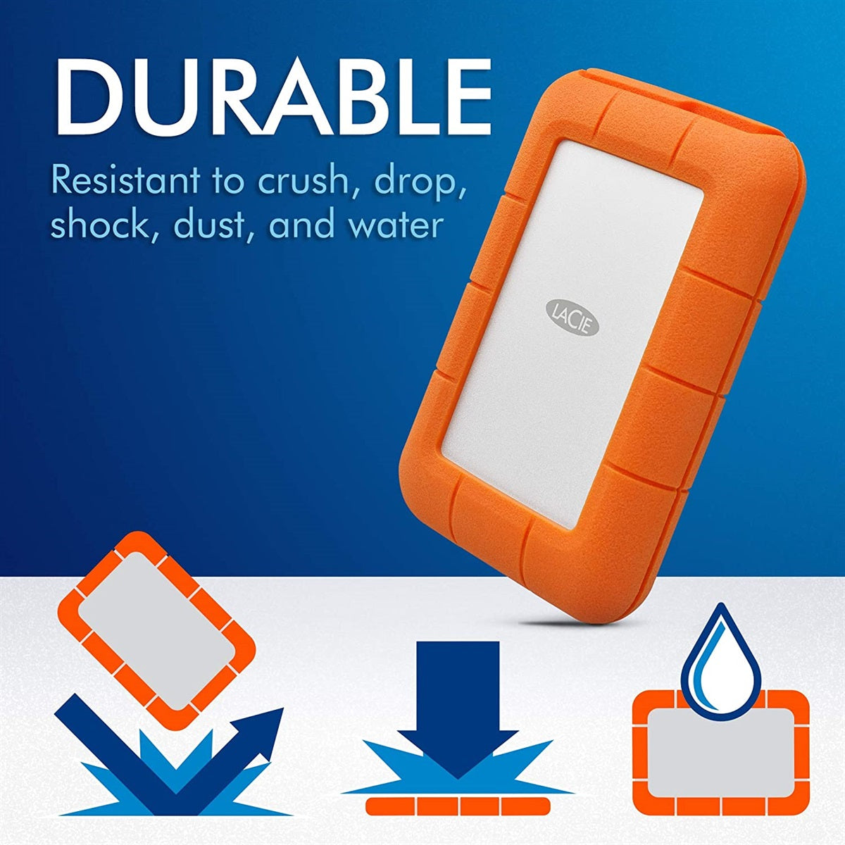 LaCie Rugged Mini 2TB Portable Hard Drive