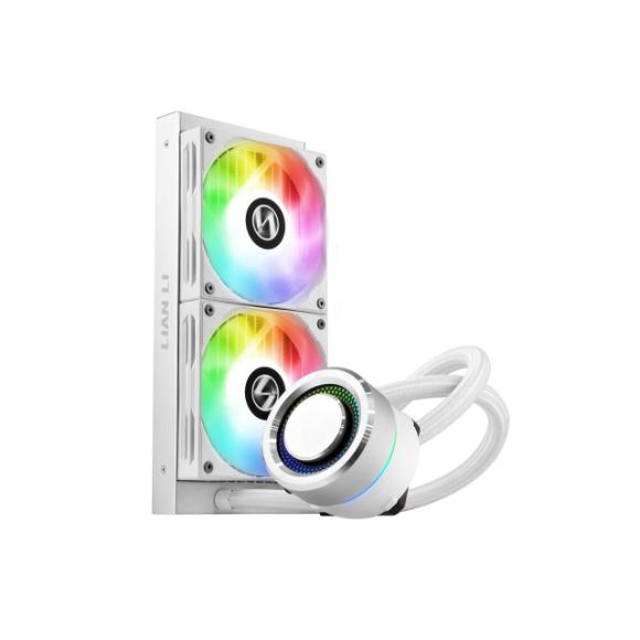 Lian Li Galahad 240 AIO RGB CPU Liquid Cooler - White