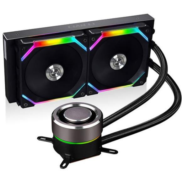 Lian Li Galahad 240 AIO UNI Fan SL120 ARGB 240mm Liquid CPU Cooler - Black