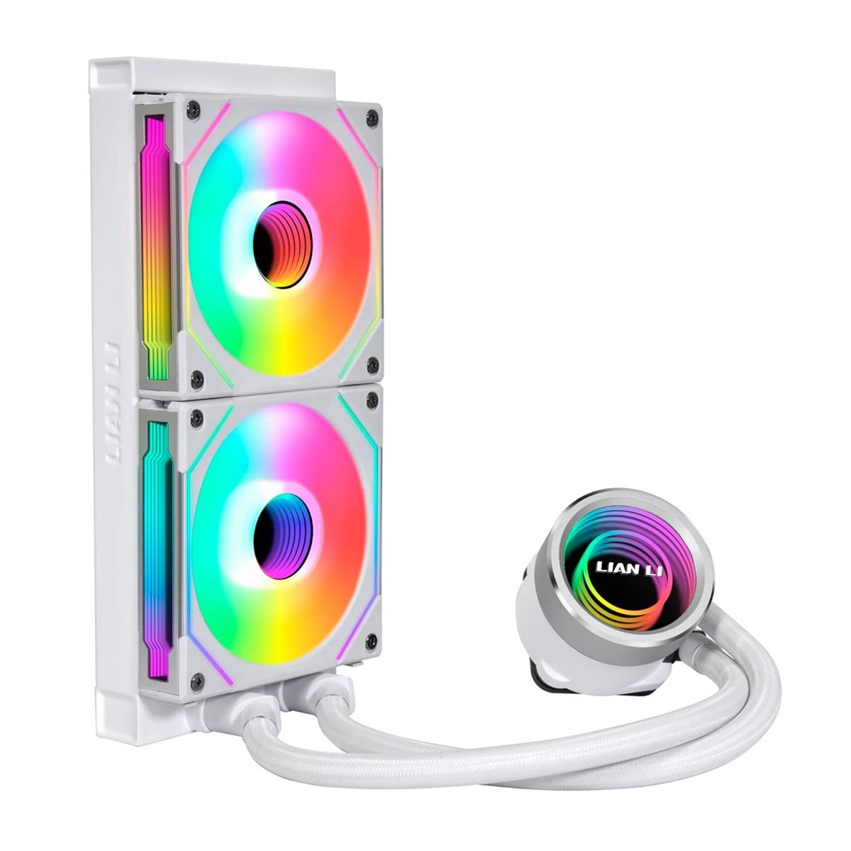 Lian Li Galahad II Trinity SL-INF 240 ARGB AIO 240mm Liquid CPU Cooler - White - PakByte Computers  