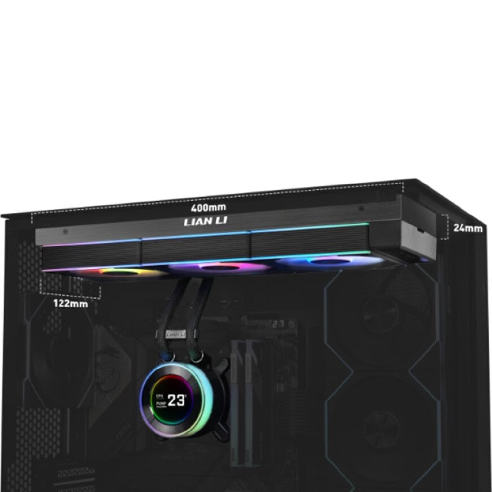 Lian Li Hydroshift II LCD-C 360TL AIO Liquid Cooler - Black - PakByte Computers  
