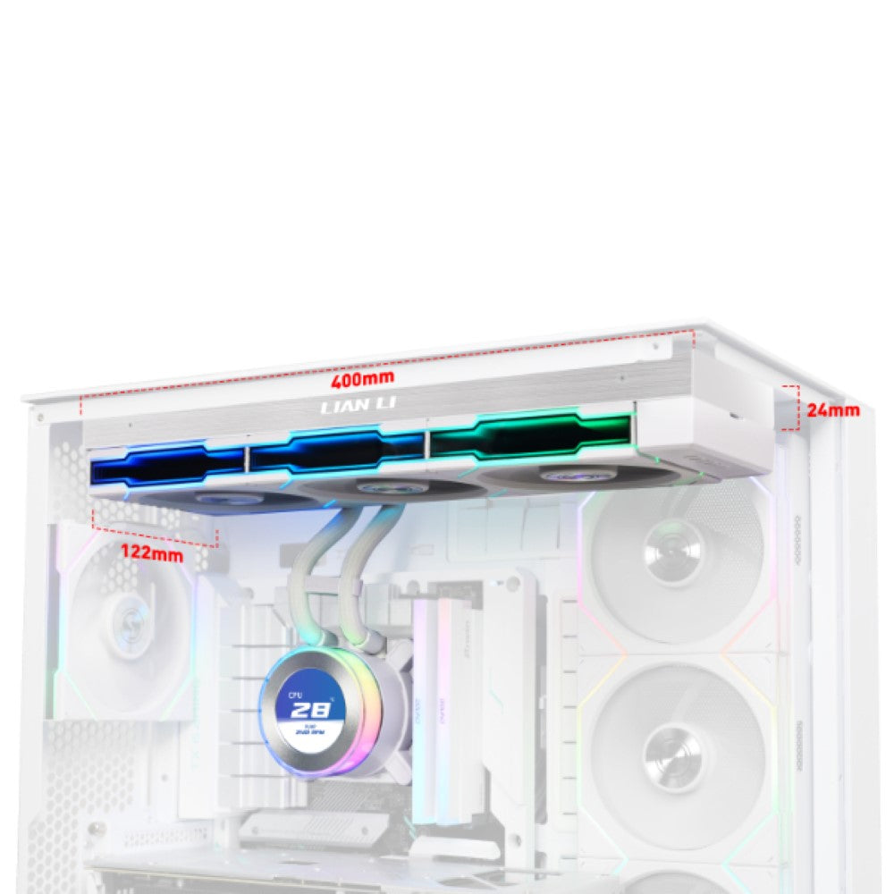 Lian Li Hydroshift II LCD-C 360TL AIO Liquid Cooler – White - PakByte Computers  