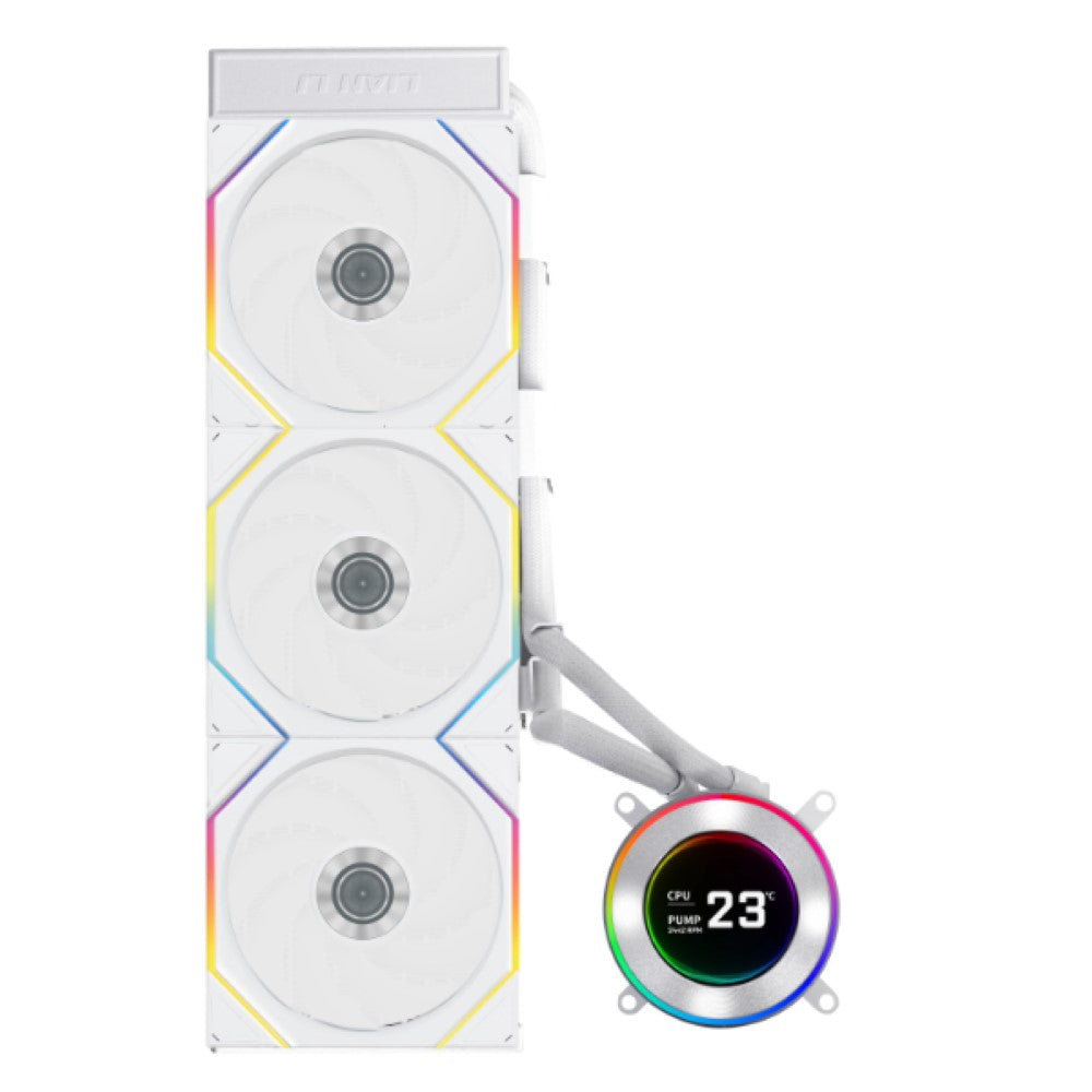Lian Li Hydroshift II LCD-C 360TL AIO Liquid Cooler – White - PakByte Computers  