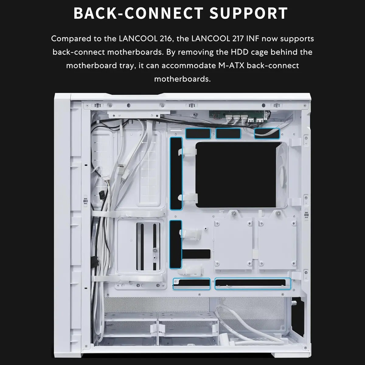 Lian Li Lancool 217 INF Mirror Casing - White