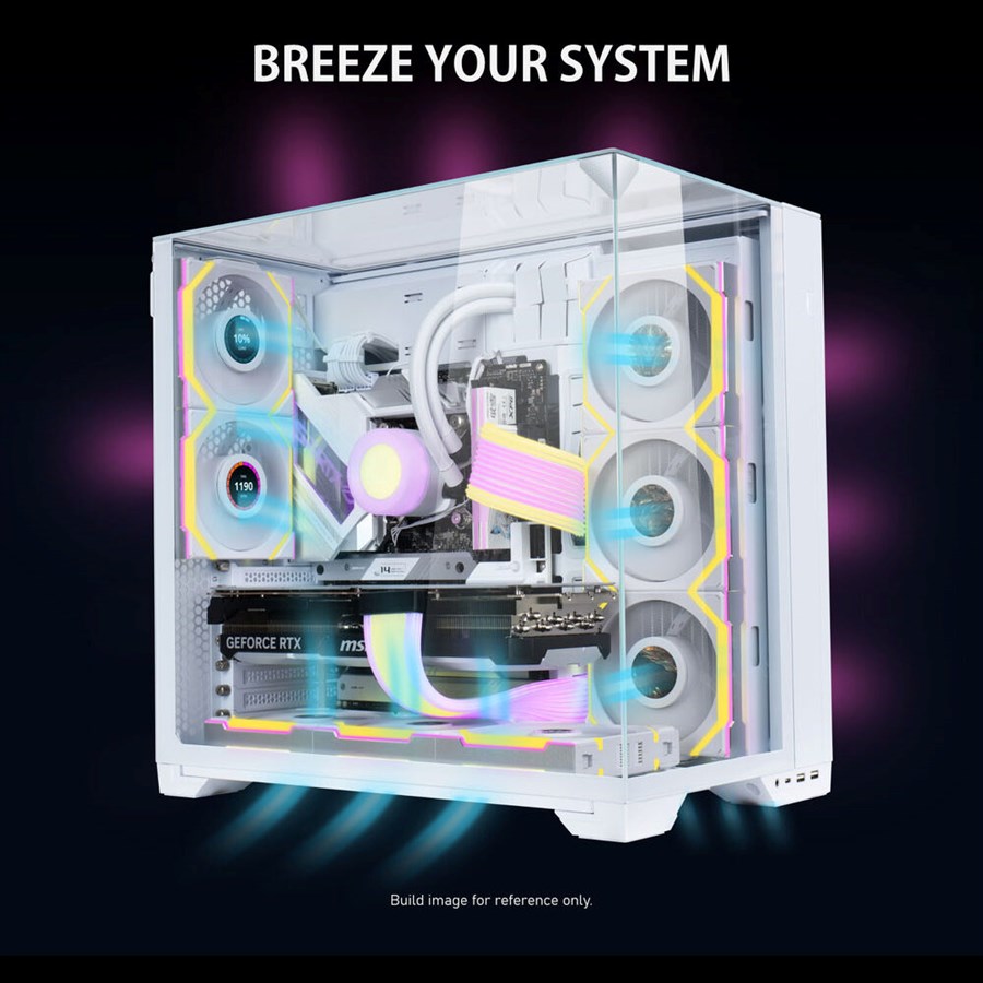 Lian Li UNI FAN SL Wireless LCD ARGB Case Fan Triple Pack - White - PakByte Computers  