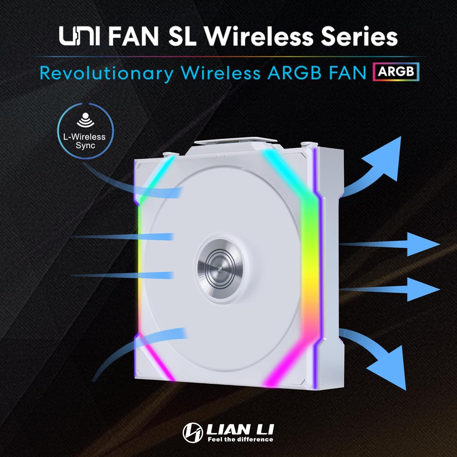 UNI FAN TL Wireless WHITEリバースブレードトリプルパック TL