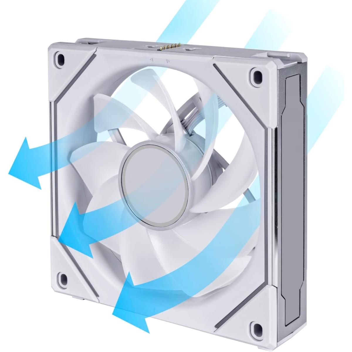Lian Li Uni Fan SL-Infinity Reverse Blade ARGB 120mm - Single - White - PakByte Computers  