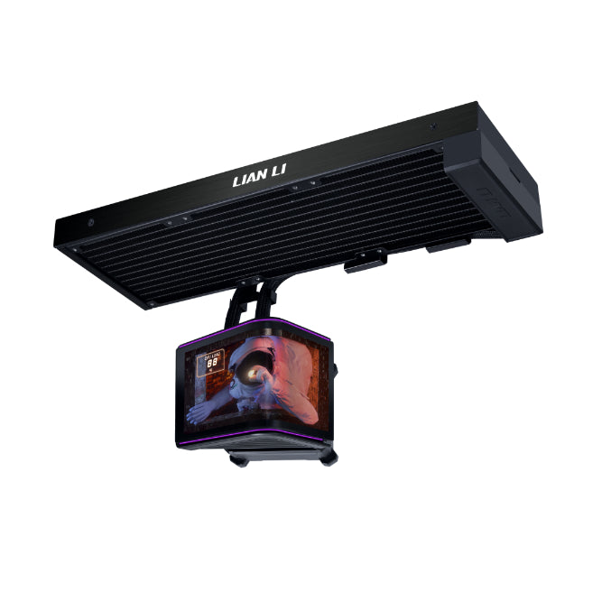 Lian Li HydroShift II OLED Curved 360 Fanless AIO CPU Cooler – Black